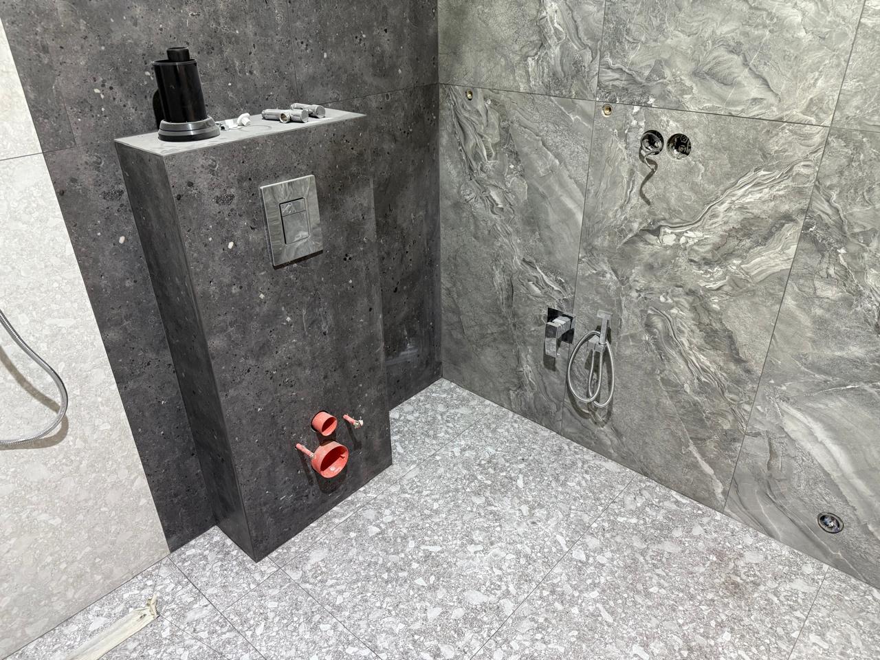 Укладка плитки в ванной комнате-4-плитка123м2